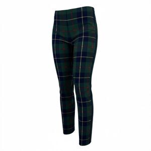 Gretchen Scott Gripeless Pull On Pants Plaidly Cooper Green Size Large